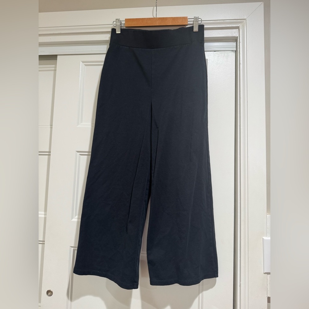 Boden high waisted cropped black pants